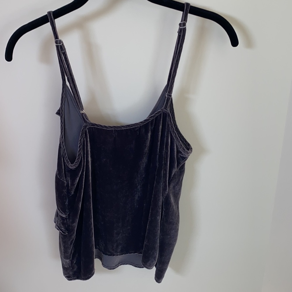 Bella Dahl velvet ruffle tank - Picture 5 of 7